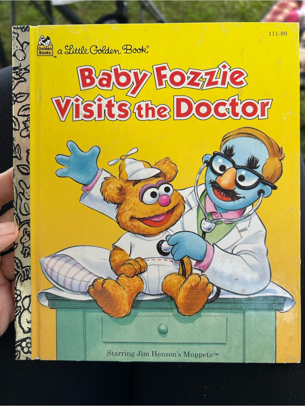 Baby Fozzie Visits the Doctor Little Golden Book Muppets Vintage